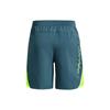 Under Armour Solid Color Checkered Print Straight-Leg Casual Shorts With Elastic Waist Men Bottoms Static-Blue 1376583-414