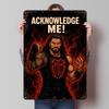 Roman Reigns Acknowledge Me Poster Customized Wall Art Vintage Metal Signs Retro Tin Plaque for Man Cave Bedroom Decoration