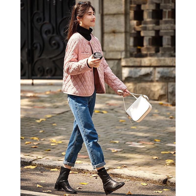 Women's Winter Round Neck Padded Short Coat