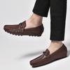 High Quality Genuine Leather Men Shoes Soft Moccasins Loafers Brand Luxury Men Flats Comfy Driving Shoes Big Size 36-47