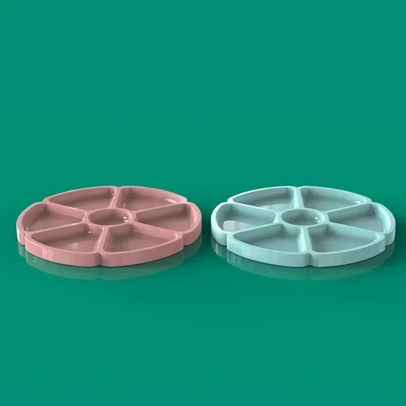 Petal Fruit Nut Storage Tray Epoxy Resin Mold DIY Dishes Plate Silicone Mould