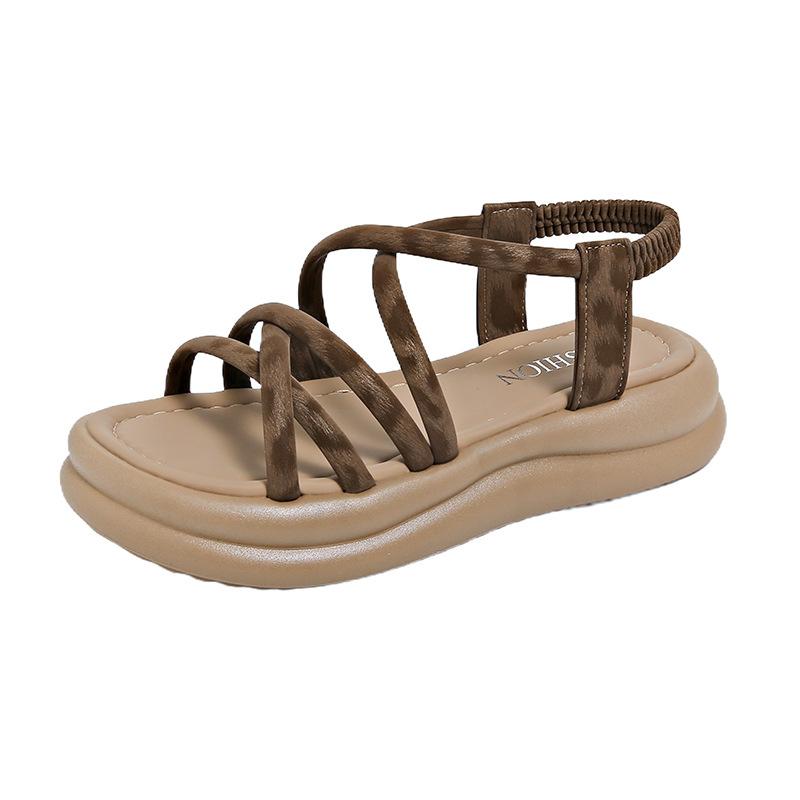 

Maternity casual sandals women s soft-soled non-slip summer popular skirt shoes size 34 thick-soled Roman beach shoes 41 коричневый