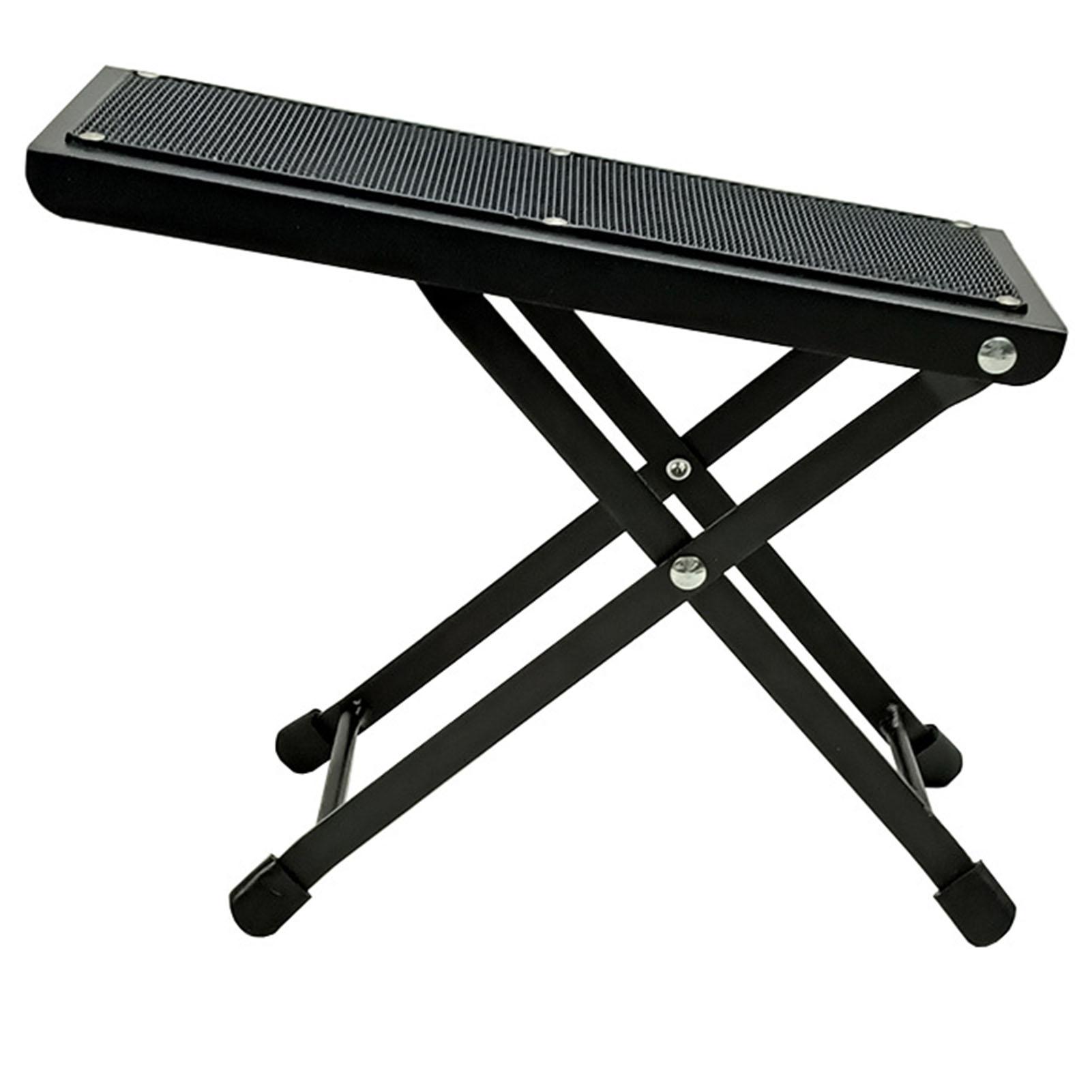 

Подставка для ноги гитариста, 4 положения регулировки высоты, складная, надежная поддержка для инструмента