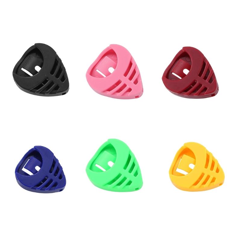 

6 штук Треугольные Чехол-держатель для медиаторов Прочность АБС-пластик Компактное Хранение Для Музыкантов