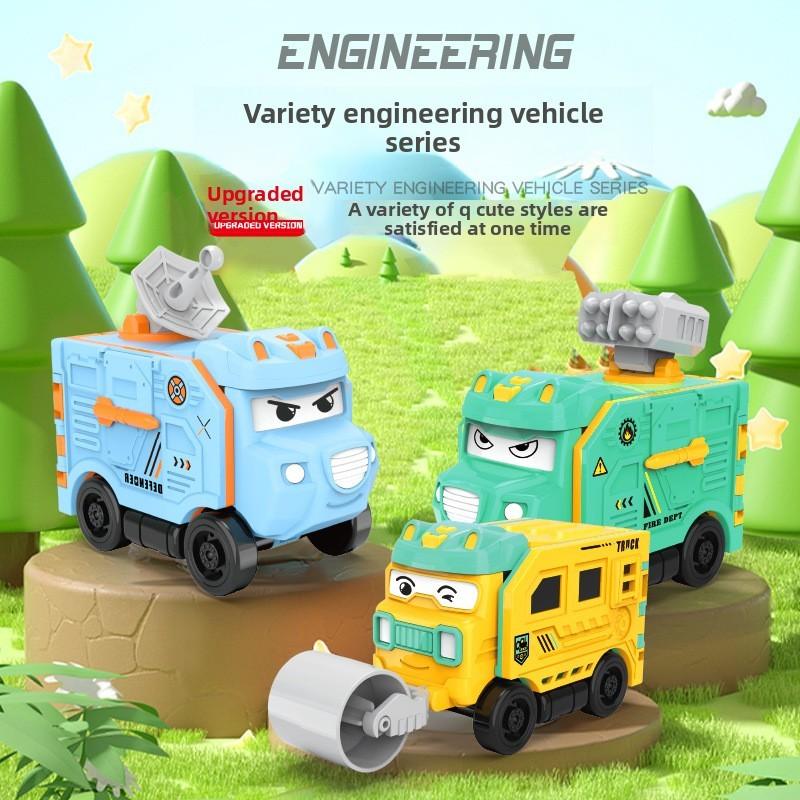 Engineering Vehicle Toy With Reversal And Inertia For Kids Playing And Development