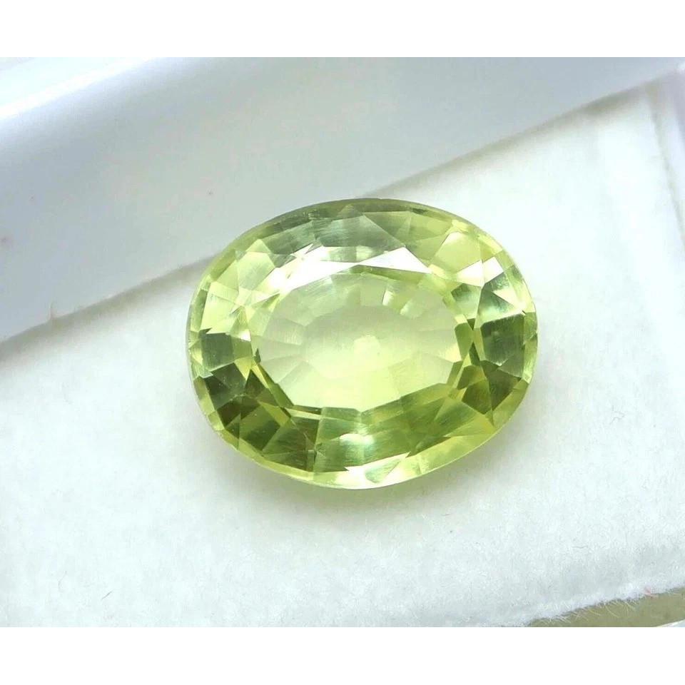 Natural Yellow Sapphire Ring 8 Ct Oval Cut Certified Fabulous Loose Gemstone