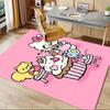 Office Rug Hello Kitty, Cupcake Party Anti-Slip Rug, Machine Washable for Living Room, Bedroom, Office, Multiple Sizes, Bedroom Mat, Decorative Mat, D