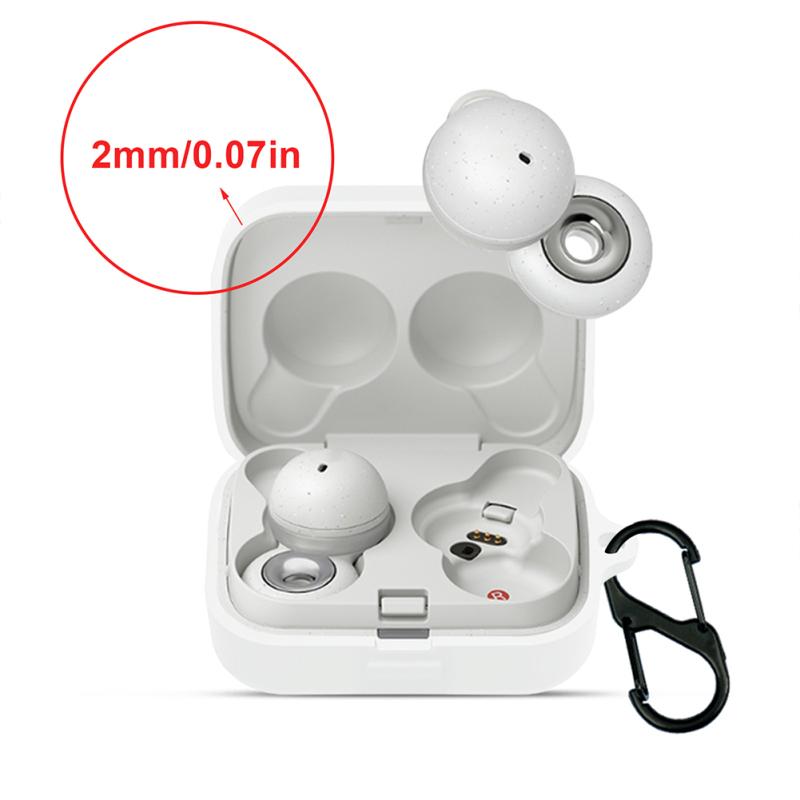 Silicone Bluetooth-compatible Headphone Protective Cover Solid Color Soft Shell Compatible For