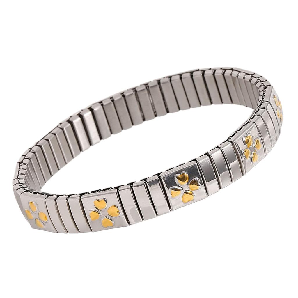 Elegant Adjustable Bracelet Jewelry Adjustable Bracelet In Stainless Steel Eye Catching Elastic Wrist Chain Ornament