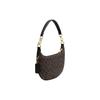 Coach Payton 28 Classic Monogram Zipper Closure Coated Canvas And Leather Half Moon Shoulder Bag Women shoulder bag Dark-Brown CE620-IMAA8