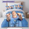 Erling Haaland Icon Bedding Quilt Set Quilt Cover Pillowcase Home Decoration Birthday Gift (1 * duvet cover + 2 * pillowcase, without core)