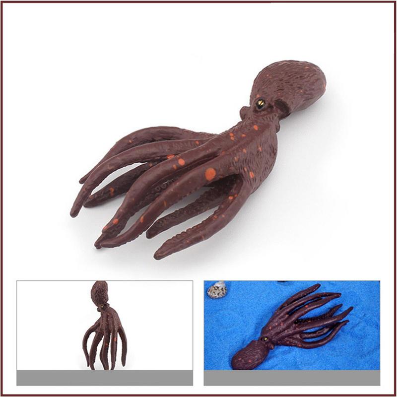 Simulated Marine Animal Model, Sea Rabbit/squid/green Spotted Squid Sea Marine Animal Model Bath Toys Tabletop Static Model Toy