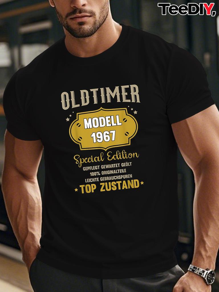 Oldtimer Modell 1967 Crinkle Plus Size Men's T-Shirt, PLUS SIZE