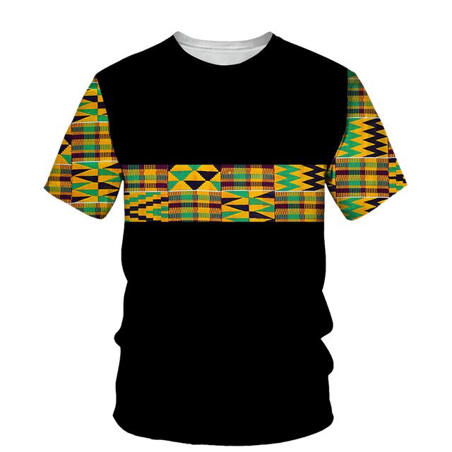 African Dashiki Print T-shirt Männer/Frauen Ethnische Vintage Folk-benutzerdefinierte Kleidung 2023 Sommer Casual Paare Kurzarm Grafik tops