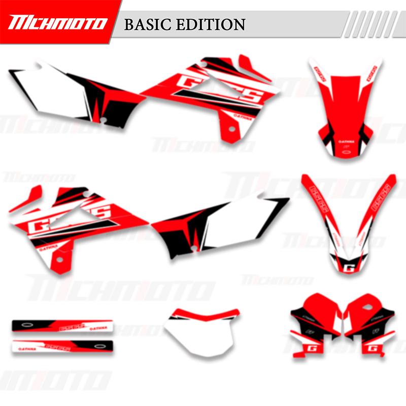 MCHMFG For GASGAS GAS GAS EC 125 250 300 350 450 2007 2008 2009 Graphics Decals Sticker Kits Motorcycle Background