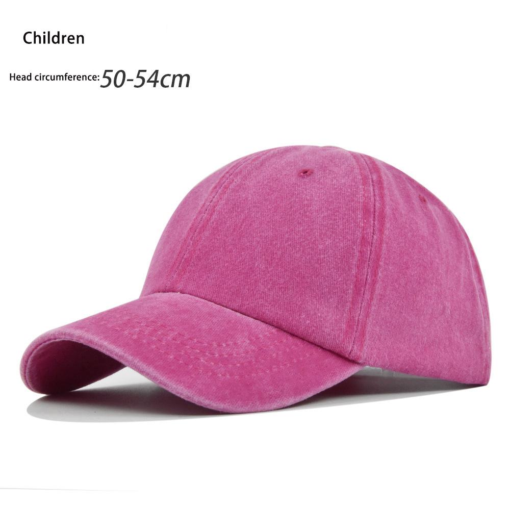 New Solid Children Summer Cap Women Ponytail Baseball Cap Hats Men Baseball Cap Cotton Outdoor Simple Vintage Visor Casual Cap