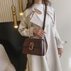 Neue Retro Achseltasche Lässige quadratische Tasche Handheld Ein Schulter Crossbody Lässige trendige Damentasche
