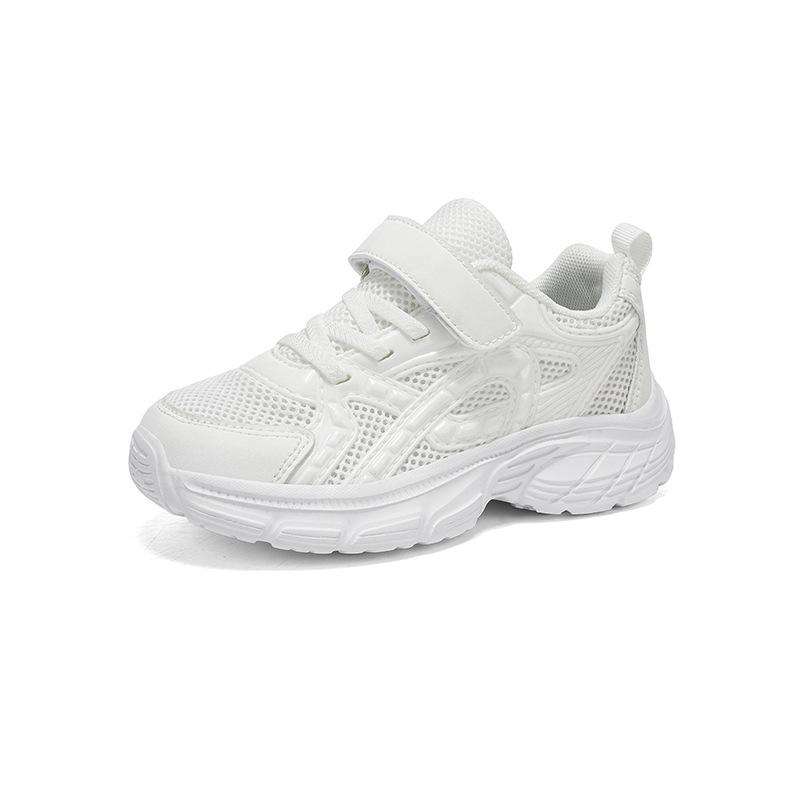Boys' White Sneakers, Mesh Girls' White Sneakers, Autumn Black Student Shoes, Big Kids' Sneakers for Performances