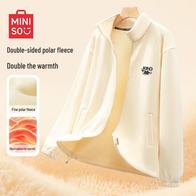 MINISO Men's Heavyweight Fleece Outdoor Jacket