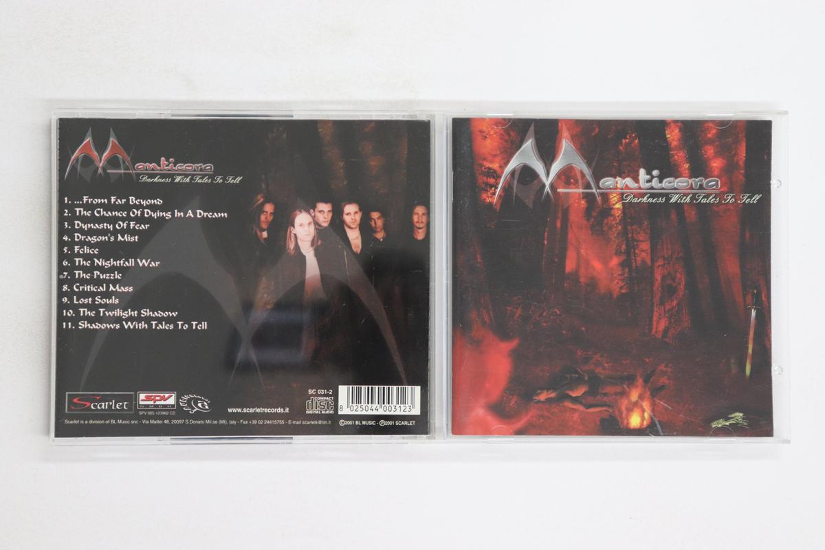 

CD MANTICORA - Darkness With Tales To Tell SC0312 Scarlet 2001 Италия Металл Б/У