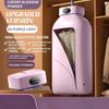 Portable electric clothes dryer featuring 360° hot air circulation, a timer function, and a foldable design.
