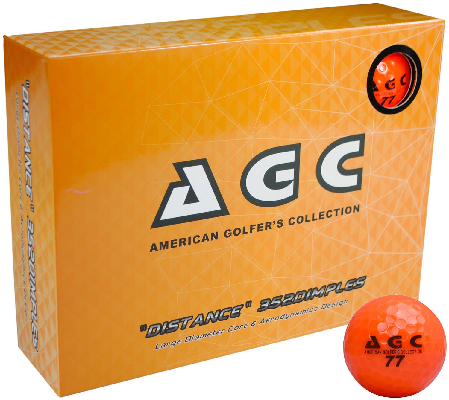 

LEZAX AGC Golf Balls 1 Dozen Orange (12 Pieces) AGBA-3790