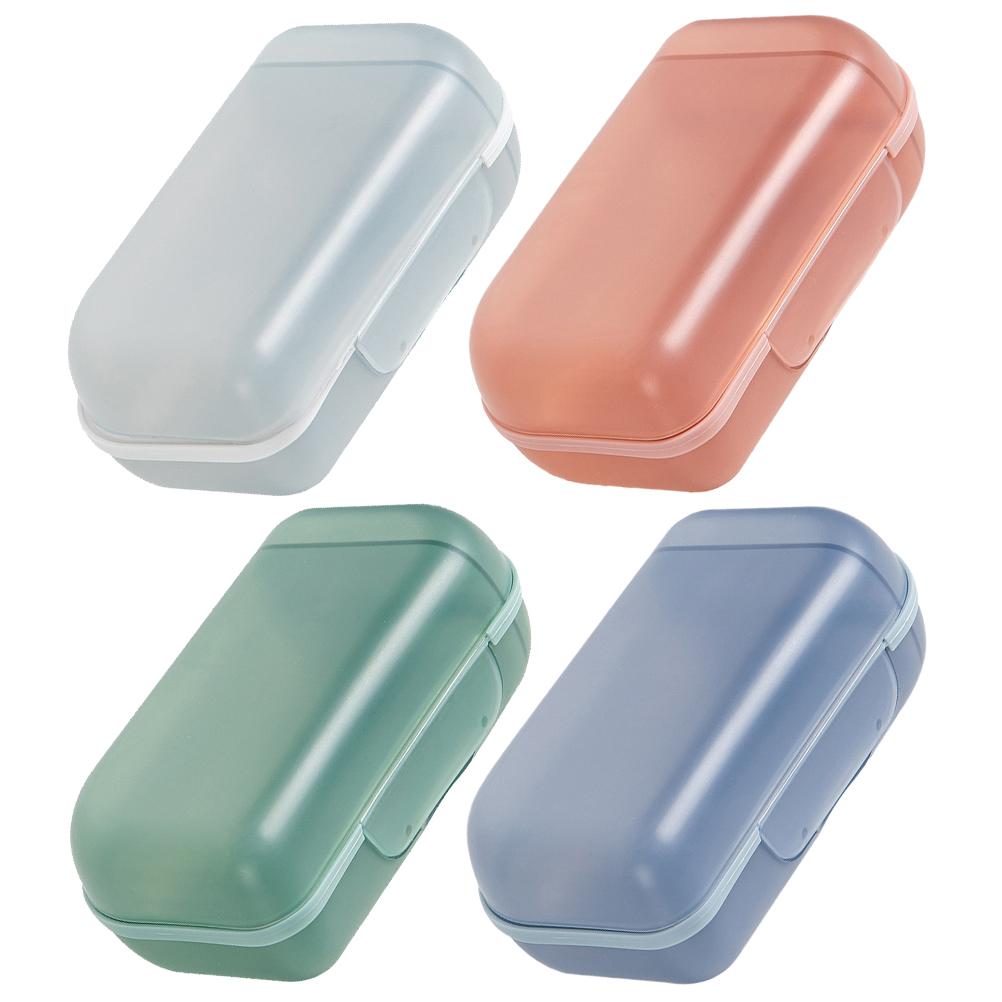 4 Buc Suport Cutie Portabil Material Ușor Capac Vas Accesorii Baie Recipient Săpun Călătorie Tavă Săpun Duș