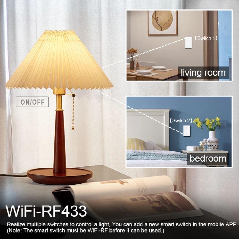 Touch Control Touch Sensor Switch US Plug LED Light Switches WiFi Smart Light Switch  Smart Home