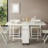 Zhigong Solid Wood Folding Dining Table and Chair Set for Apartments - Multifunctional, Movable Home Furniture