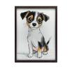 Cute Jack Russell Terrier - Poster for Children Cute Jack Russell Terrier - Poster for Children, 30X40 Cm, Unframed, Premium Canvas On Stretcher