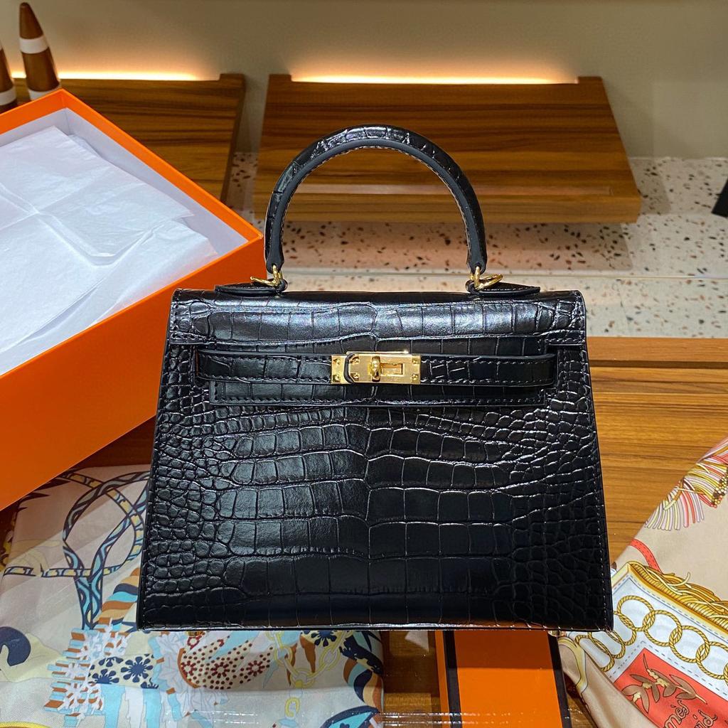 High-end Version Yellow Cowhide Double-layer Real Leather Shoulder Bag Mini Premium Handheld Bag 100% Single Leather Strap Women's Bag