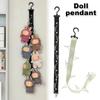 Non-Toxic Doll Pendant Storage Rape Tool Cabinet Door Decor Accessories For Dolls Storage Bag With Hanging Hook Doll Pendant Storage Rope