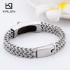 Kalen Classic Christian Jesus Cross Charm Bracelets on Hand  for Men Stainless Steel Mesh Chain Link  Armband Prayer Jewelry