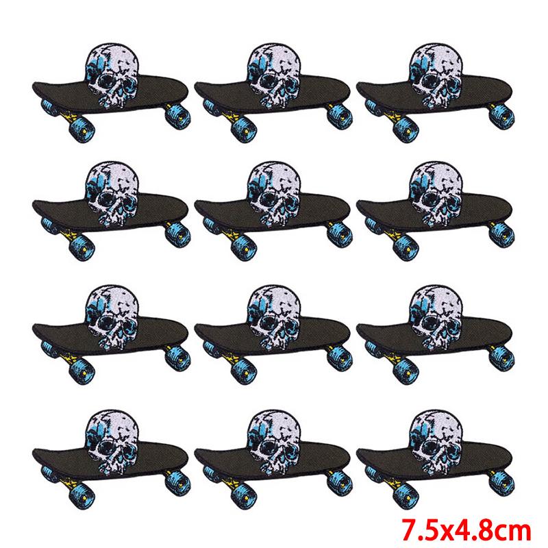 10 Pcs/lot Wholesale Embroidery Patch Iron On Patches For Clothing Patches On Clothes Jackets Decor Applique Sew Supplies