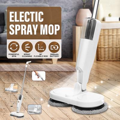 Elektrischer Wisch-Handwischer, Wassersprühmopp, kabelloser elektrischer Wischer, Boden, Fensterputzer, Besenreiniger, Maschine, weiß/grün