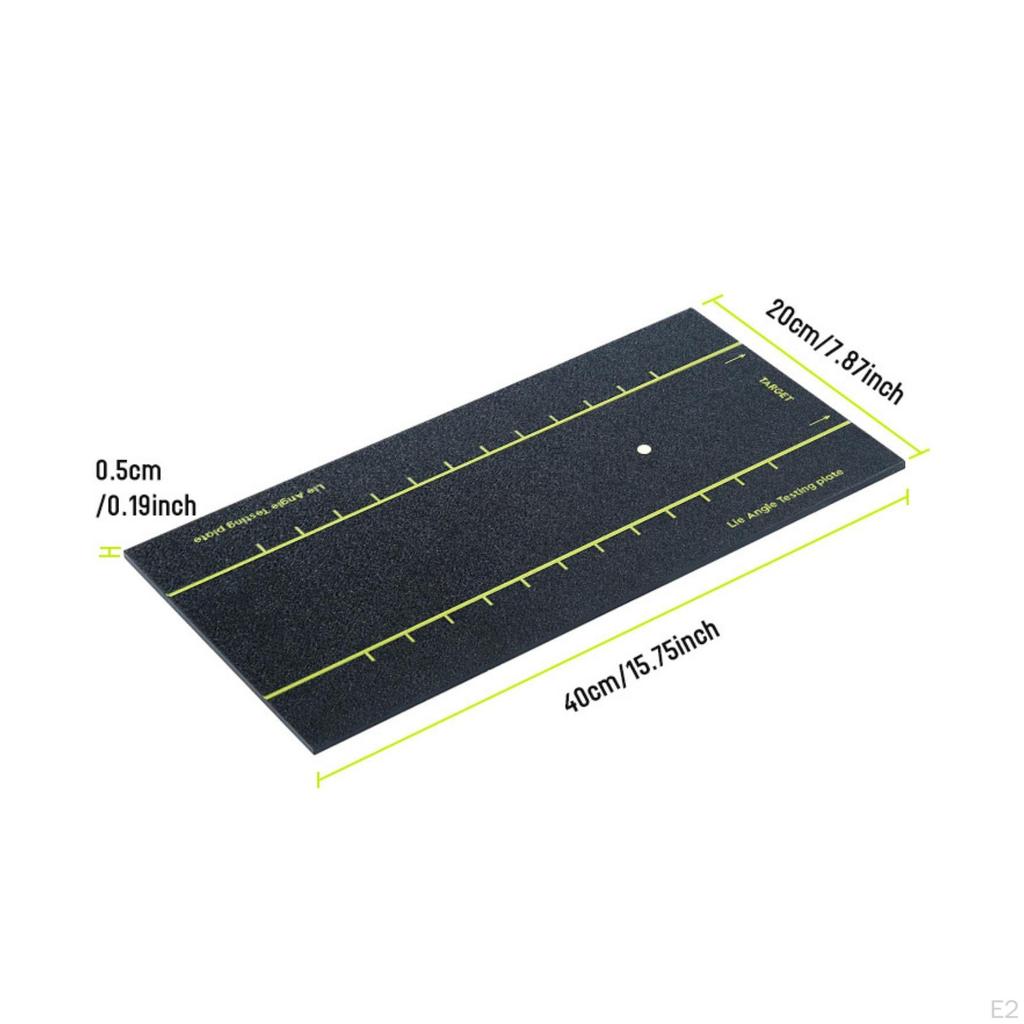 Golf Swing Angle Training Board | builtin Target Hole, Textured NonSlip Surface, Practice