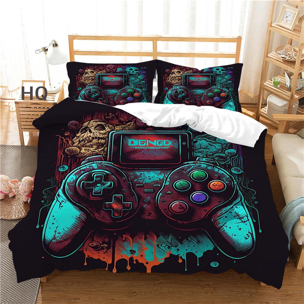 3D Game Console Printing Bed Clothes Teens Full Size Bedding Set Cover Design High Quality Home Textiles