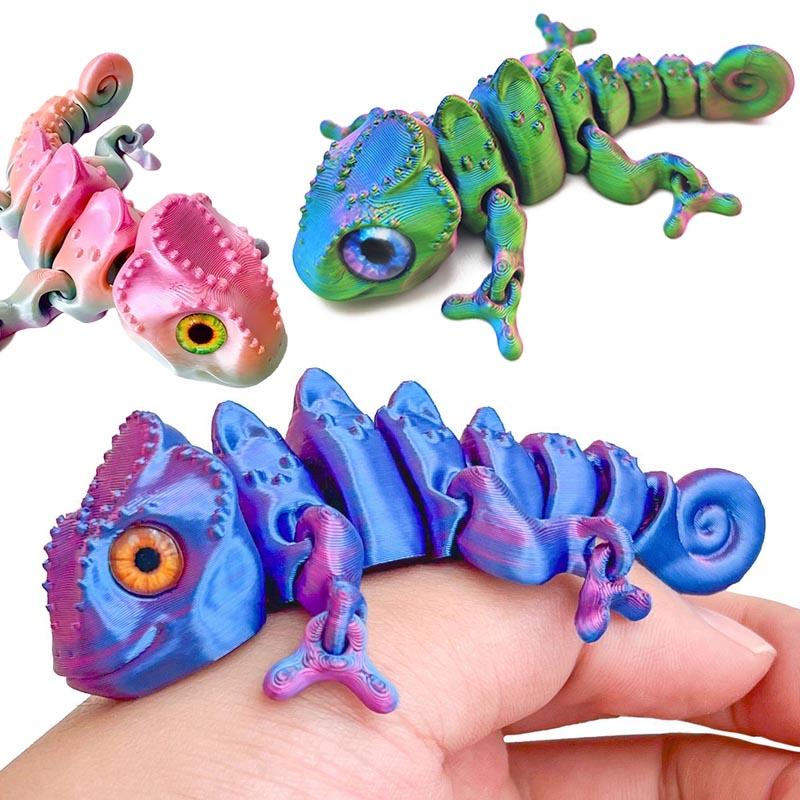 Hochwertig 14cm Hochwertig 3D Hochwertiger Druck Hochwertiges Chamäleon Hochwertige Figuren Mehrgelenkig Hochwertig Beweglich Hochwertig