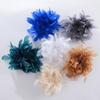 Faux Feather Fabric Corsage Large Lapel Pin Chic 16cm Flower Brooch  Mother's Day