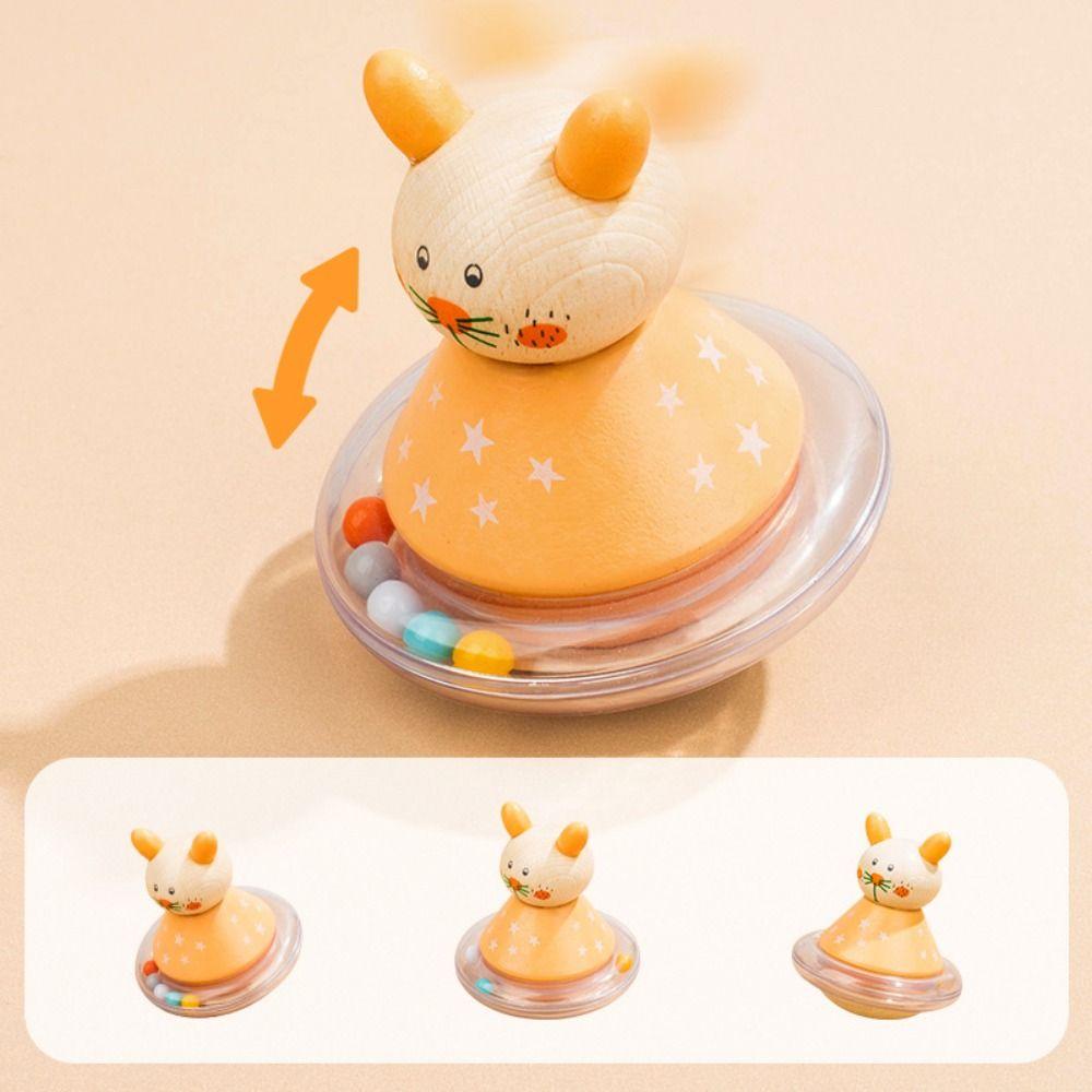 Crafts Wooden Tumbler Doll Toy Doll Elephant Tumbler Toy  Children Girls Boys
