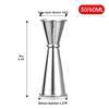 ZISIZ Stainless Steel Double Cocktail Jigger