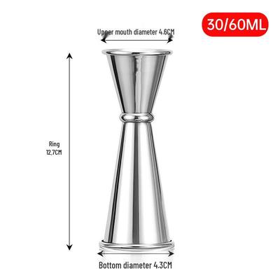ZISIZ Stainless Steel Double Cocktail Jigger