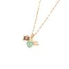 Euro-American style colorful enamel airplane earth camera pendant combination, fashion heart necklace jewelry