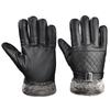 Autumn And Winter Men'S Pu Washed Leather Simulation Leather Fur Gloves Keep Warm Outdoor Cycling Manufacturers Wholesale Keep Warm Thicker