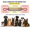 Dog Tug Toy, Dog Bite Jute Pillow Pull Toy with 2 Strong Handles, Perfect for Tug of War, Puppy Training Interactive Play, Bite