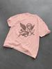 Retro Monochrome Cherub Print Tee Made of 100 Cotton A Timeless Pick for Summer and Casual Everyday Wear