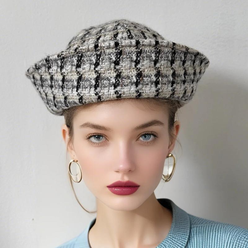 Autumn Burgundy Berets Sailor Hat Japanese Versatile Naval Style Hat Women'S Winter Fashion Party Warm Bucket Hat Nurse'S Cap
