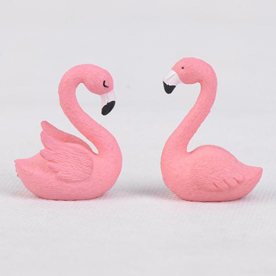 Mini Flamingo Model Figurine DIY Miniature Landscape Garden Bonsai Ornament Gift