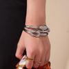 European and American style serpentine diamond opening adjustable bracelet female exaggerated summer snake shape bracelet