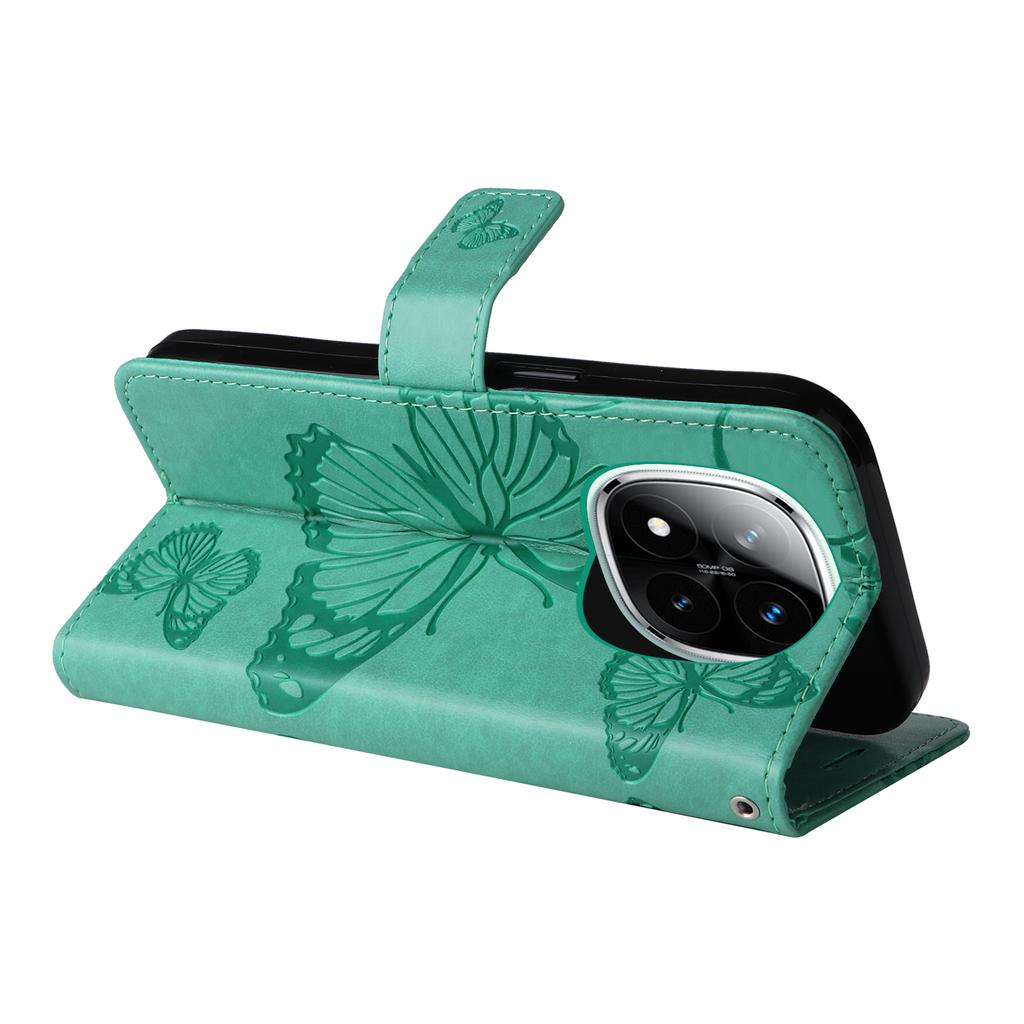 For Xiaomi Redmi Note 14 Pro+ 5G/Note 14 Pro 5G/Poco X7 5G Wallet Case Floral Butterfly Imprinted Leather Phone Cover Stand